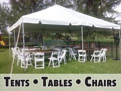 Tents, Tables, and Chairs Tents, Tables, and Chairs